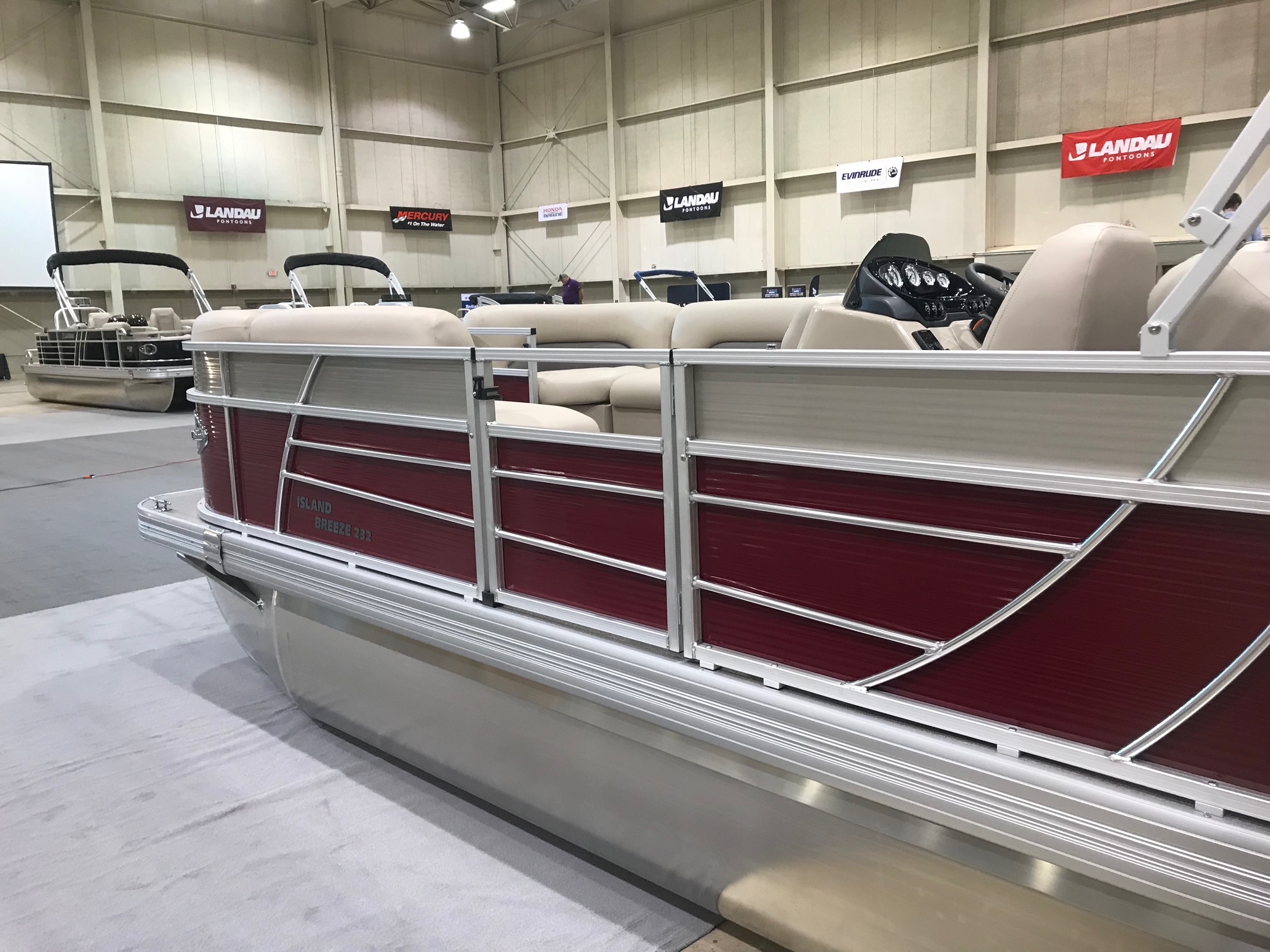 2025 Landau 23 Island Breeze Swingback Tritoon Powered by a 200hp Suzuki with Tandem Trailer - Image 3